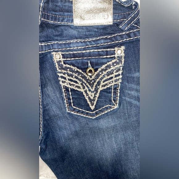 Vigoss Denim - VIGOSS Stylish Blue Denim Jeans with Embellished Pocket